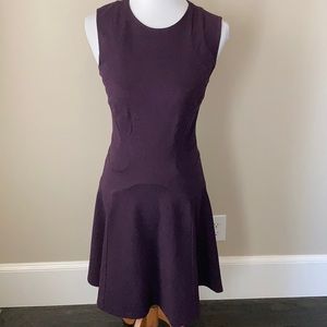 Diane Von Furstenberg flattering eggplant color dress